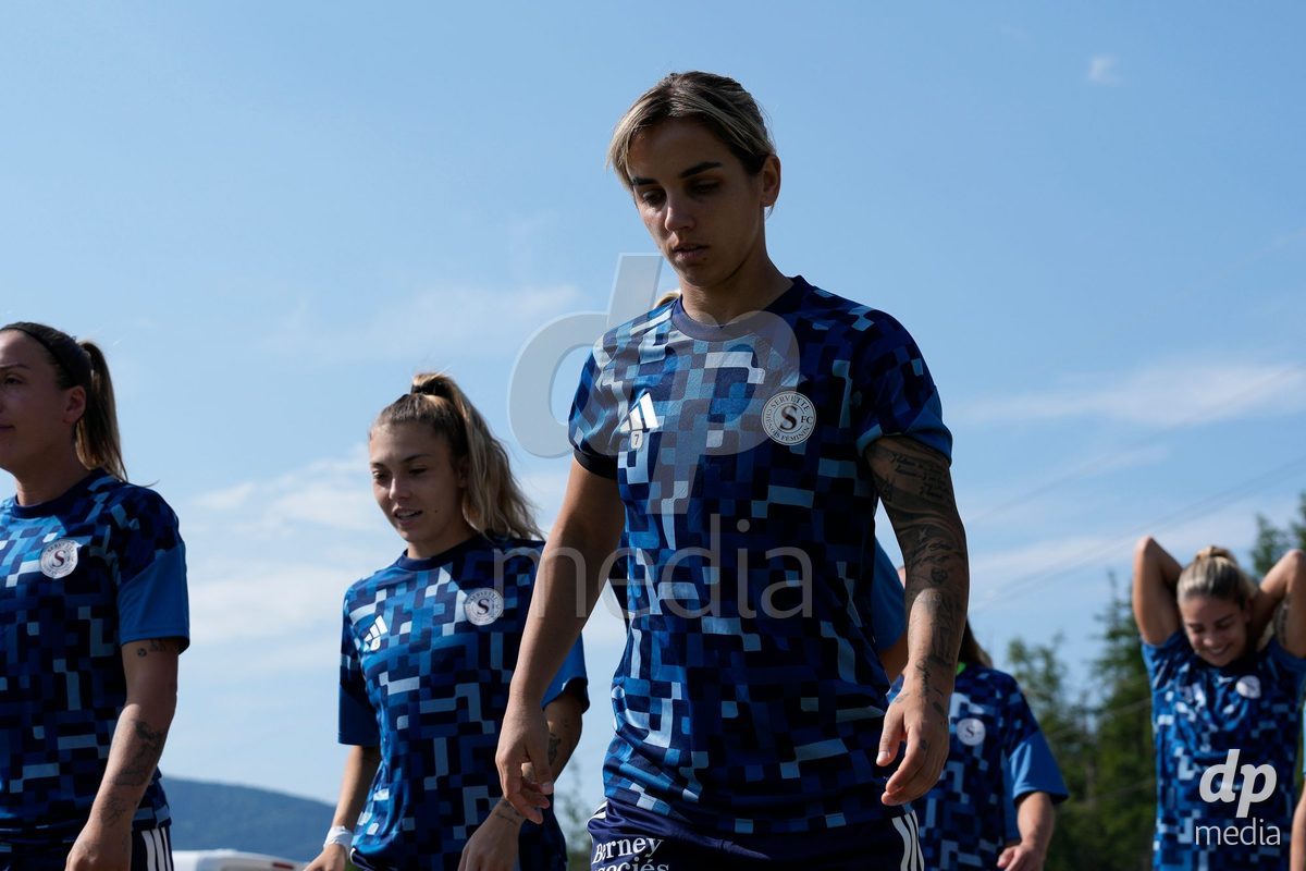 Crans-Montana, Switzerland - July 25: Andonova Natasha (7 SFCCF) during the AXA Women's Super League match between Servette FC Chenois Feminin and FC Sion Feminin at Stade du Christ-Roi on July 25, 2026 in Crans-Montana, Switzerland.