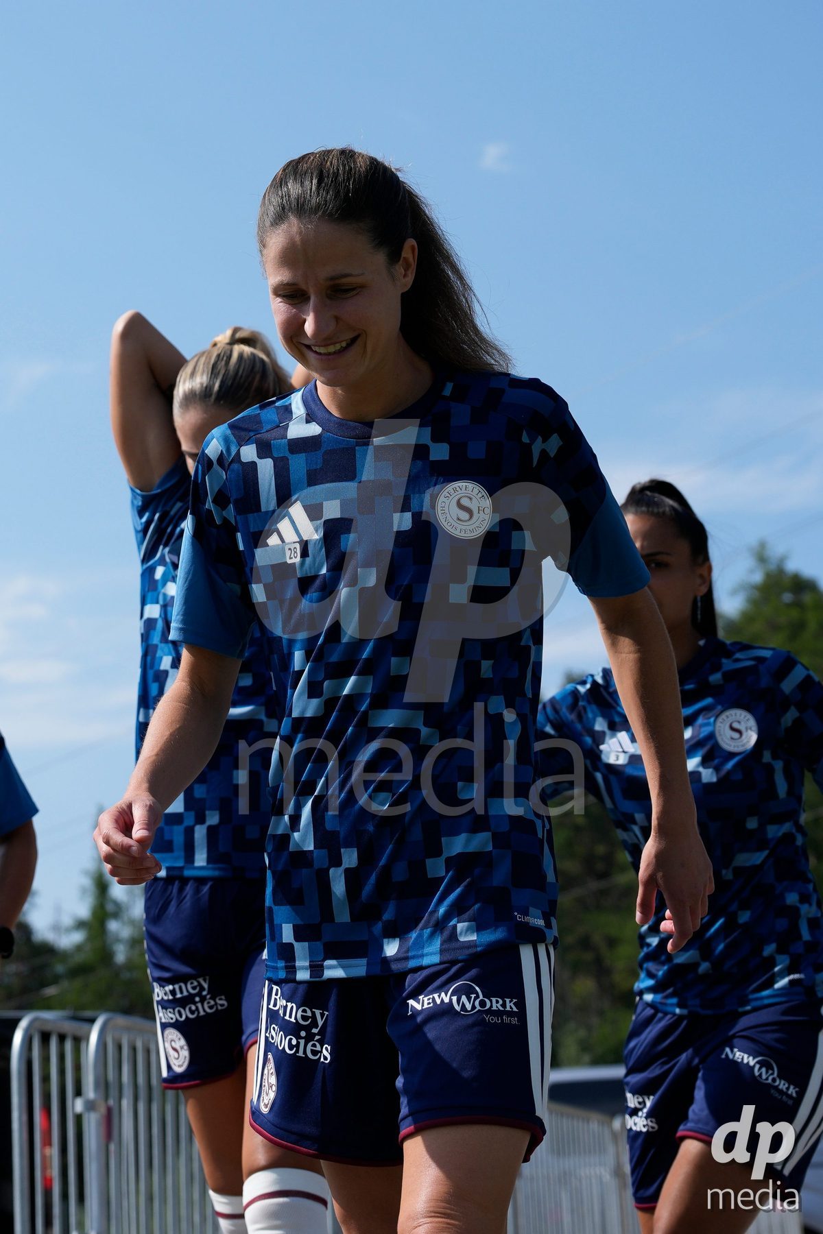Crans-Montana, Switzerland - July 25: Carage Noemie (28 SFCCF) during the AXA Women's Super League match between Servette FC Chenois Feminin and FC Sion Feminin at Stade du Christ-Roi on July 25, 2026 in Crans-Montana, Switzerland.