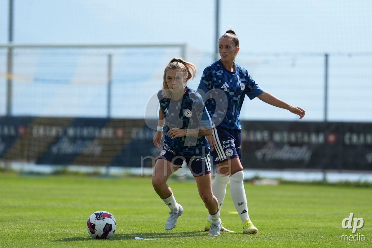 Crans-Montana, Switzerland - July 25: Ascension Martinez Salinas (8 SFCCF) during the AXA Women's Super League match between Servette FC Chenois Feminin and FC Sion Feminin at Stade du Christ-Roi on July 25, 2026 in Crans-Montana, Switzerland.
