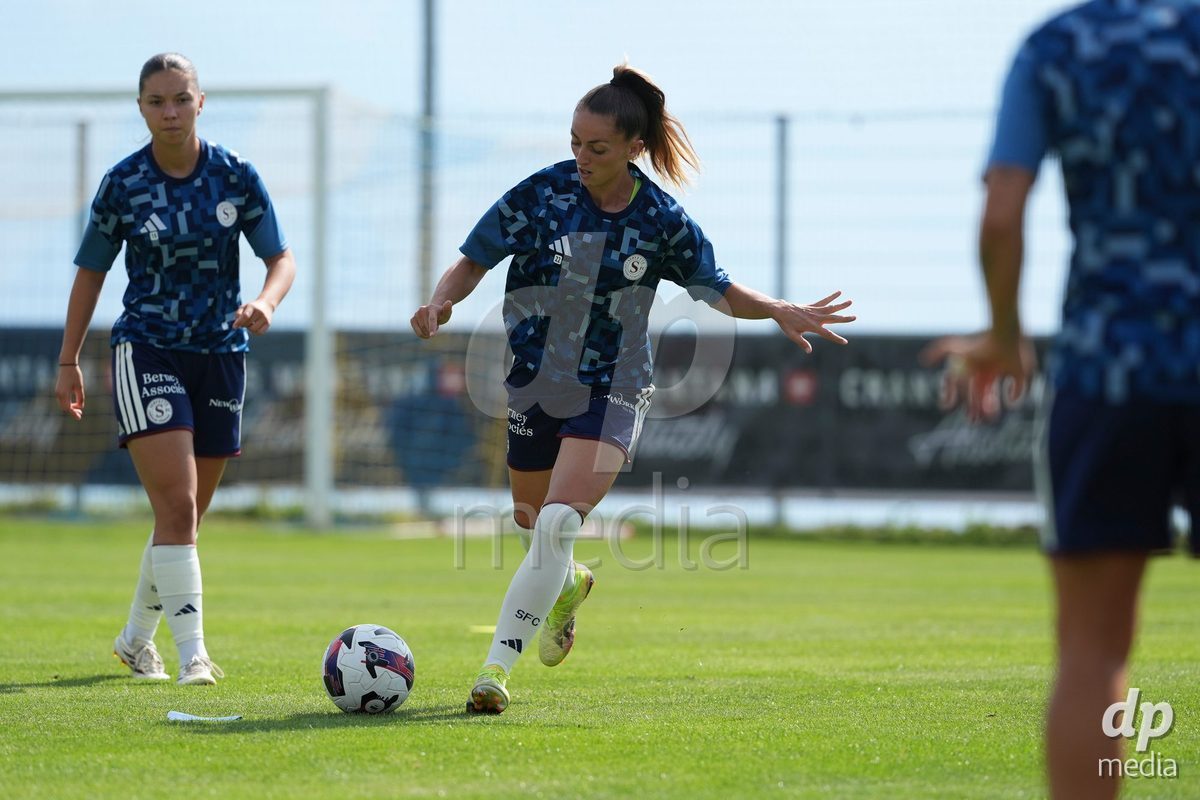 Crans-Montana, Switzerland - July 25: Chaney Amanda (22 SFCCF) during the AXA Women's Super League match between Servette FC Chenois Feminin and FC Sion Feminin at Stade du Christ-Roi on July 25, 2026 in Crans-Montana, Switzerland.