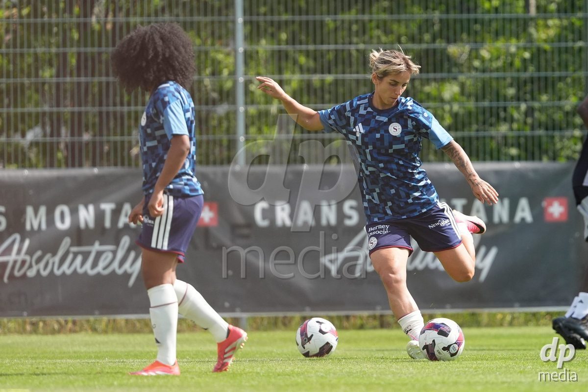 Crans-Montana, Switzerland - July 25: Andonova Natasha (7 SFCCF) during the AXA Women's Super League match between Servette FC Chenois Feminin and FC Sion Feminin at Stade du Christ-Roi on July 25, 2026 in Crans-Montana, Switzerland.