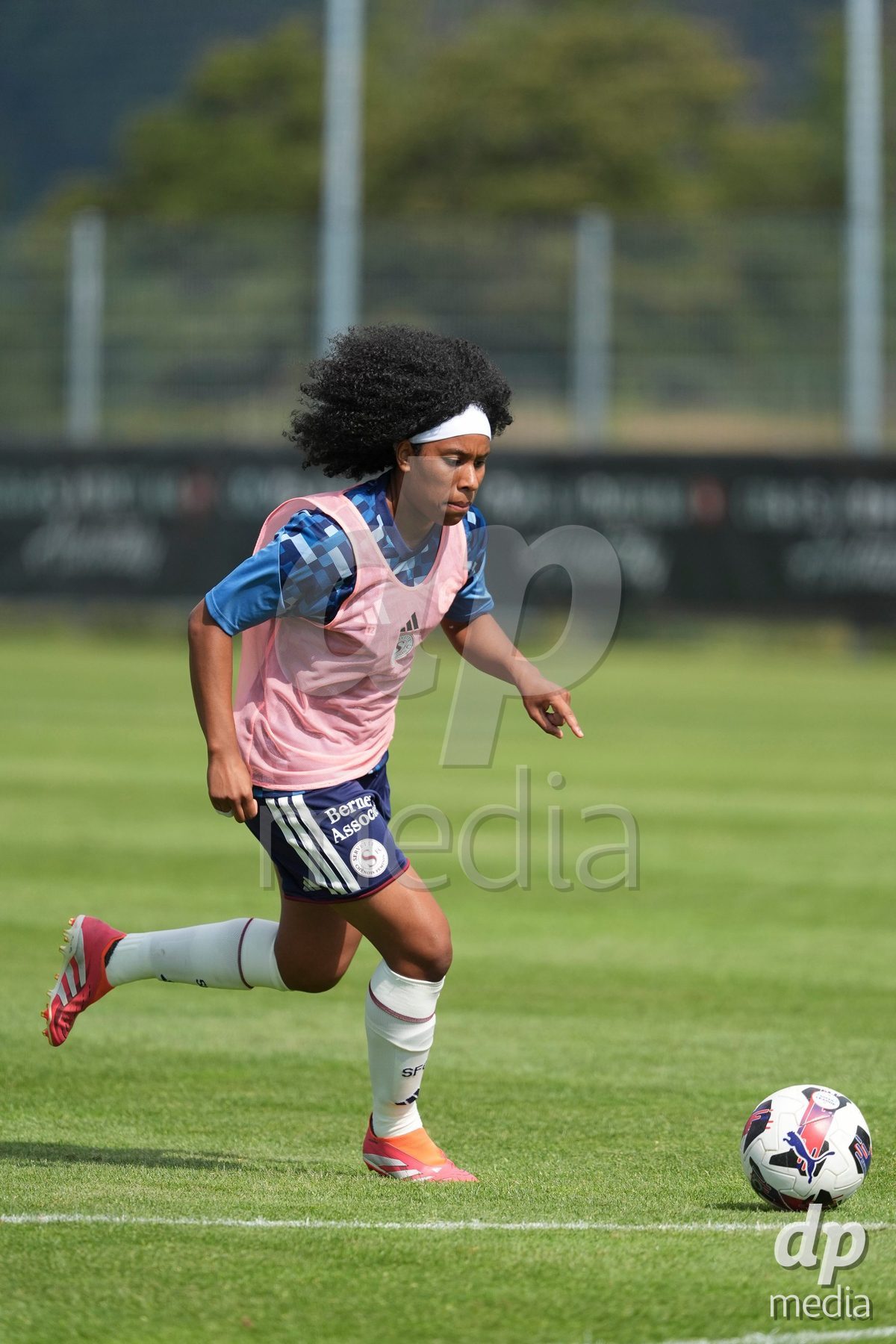 Crans-Montana, Switzerland - July 25: Cardia Mickaella Francoise Halooa (12 SFCCF) during the AXA Women's Super League match between Servette FC Chenois Feminin and FC Sion Feminin at Stade du Christ-Roi on July 25, 2026 in Crans-Montana, Switzerland.