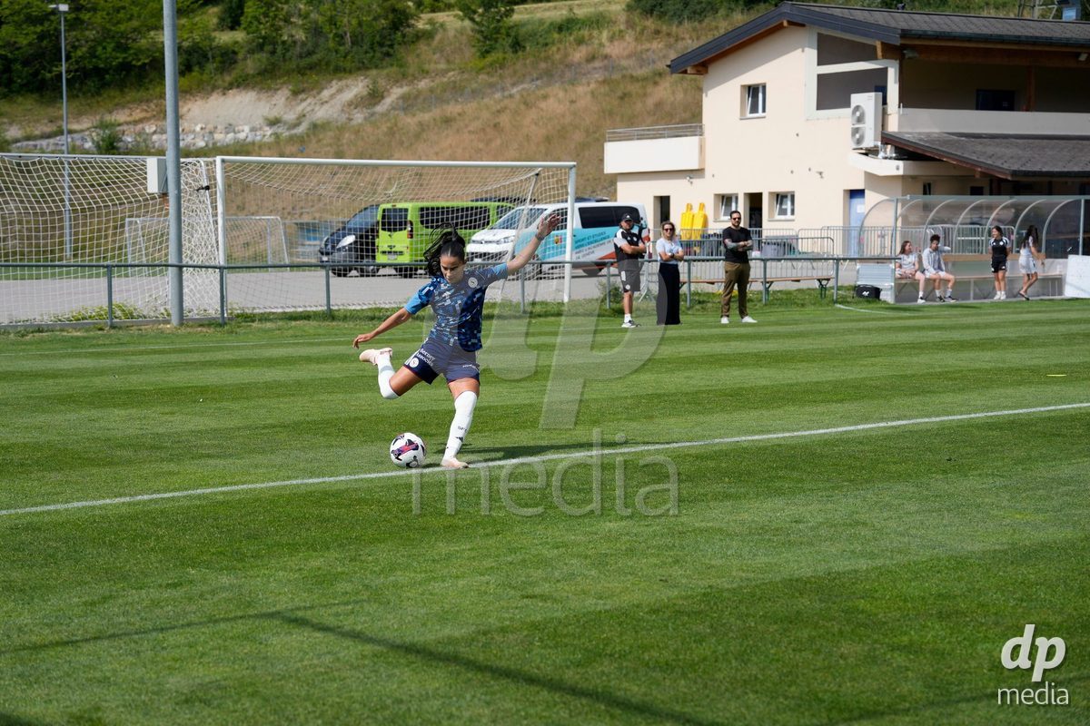 Crans-Montana, Switzerland - July 25: Terchoun Meriame (25 SFCCF) during the AXA Women's Super League match between Servette FC Chenois Feminin and FC Sion Feminin at Stade du Christ-Roi on July 25, 2026 in Crans-Montana, Switzerland.