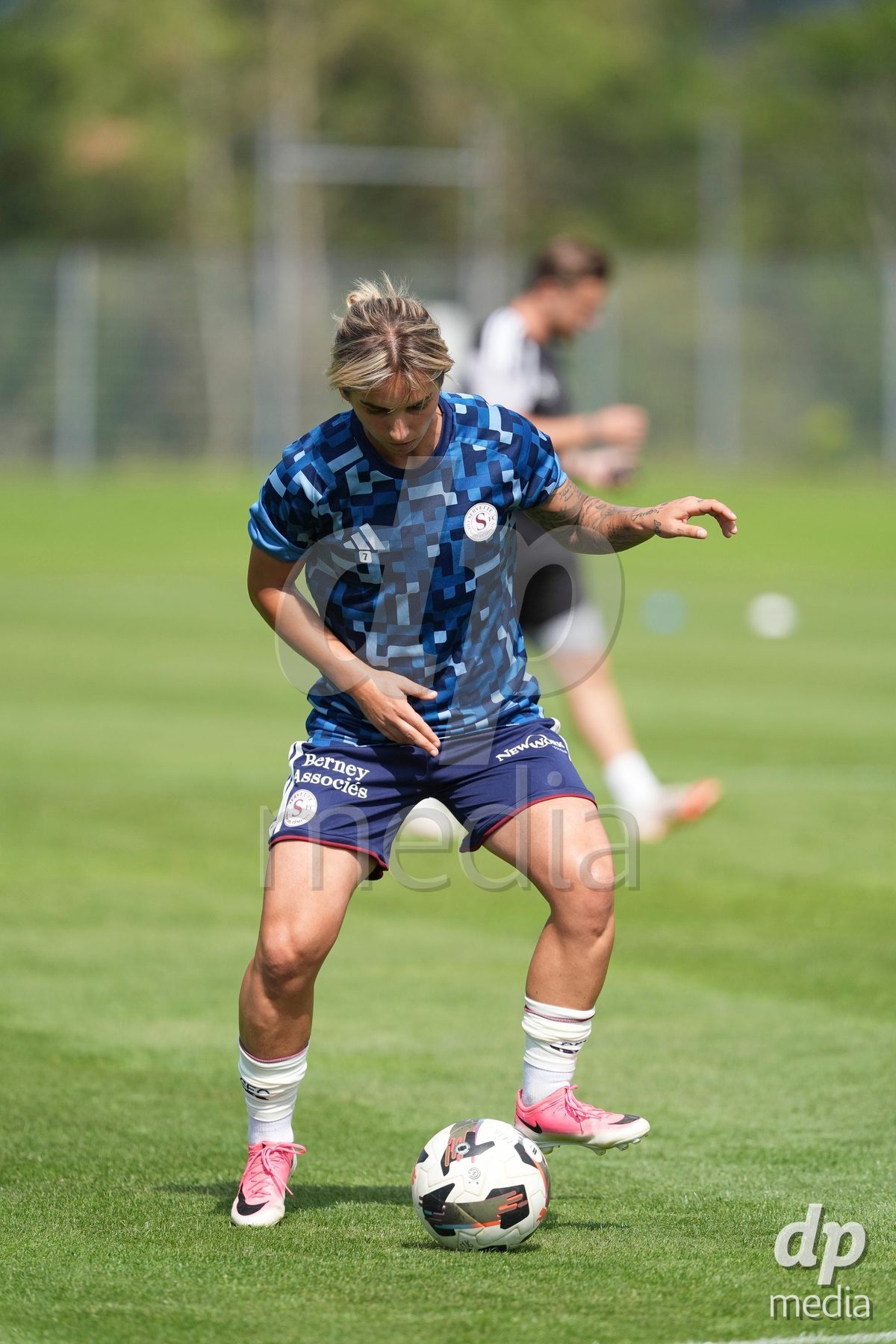 Crans-Montana, Switzerland - July 25: Andonova Natasha (7 SFCCF) during the AXA Women's Super League match between Servette FC Chenois Feminin and FC Sion Feminin at Stade du Christ-Roi on July 25, 2026 in Crans-Montana, Switzerland.