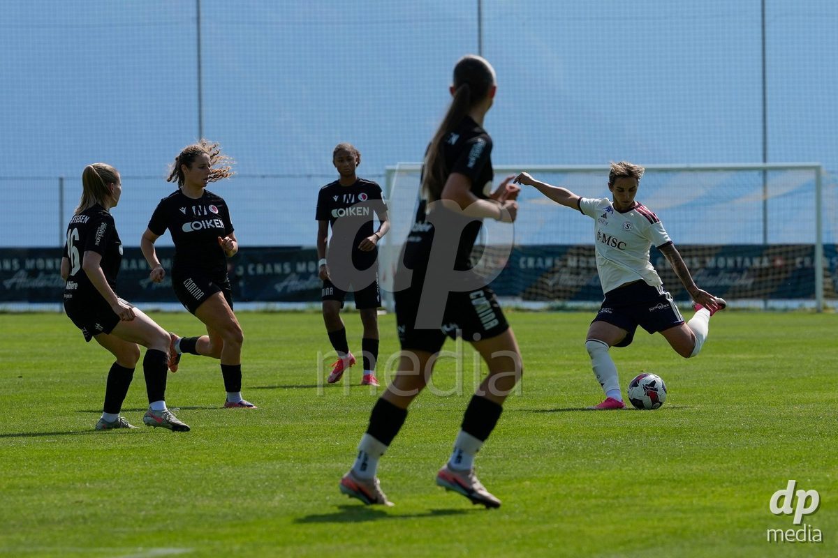 Crans-Montana, Switzerland - July 25: Andonova Natasha (7 SFCCF) during the AXA Women's Super League match between Servette FC Chenois Feminin and FC Sion Feminin at Stade du Christ-Roi on July 25, 2026 in Crans-Montana, Switzerland.