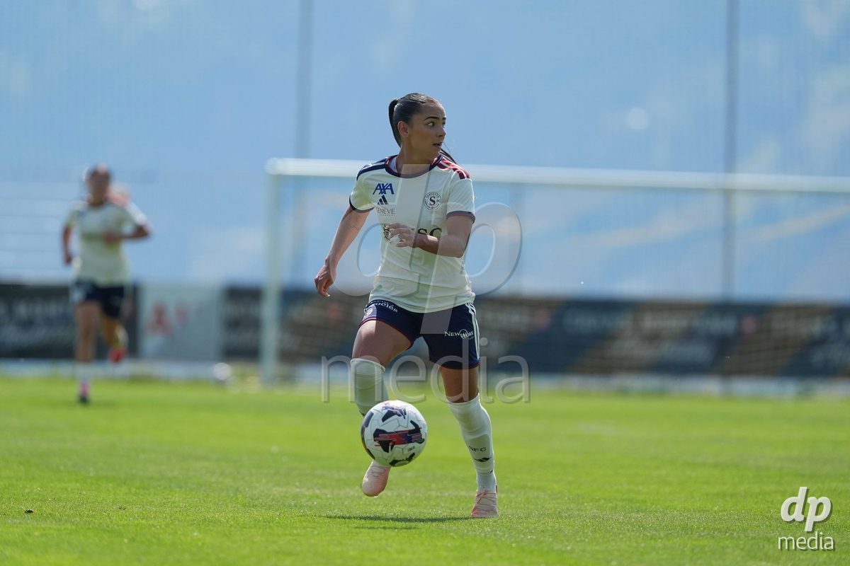 Crans-Montana, Switzerland - July 25: Terchoun Meriame (25 SFCCF) during the AXA Women's Super League match between Servette FC Chenois Feminin and FC Sion Feminin at Stade du Christ-Roi on July 25, 2026 in Crans-Montana, Switzerland.