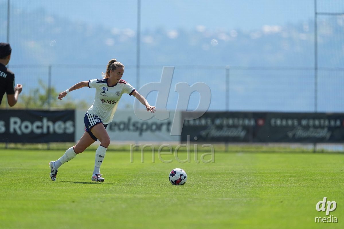 Crans-Montana, Switzerland - July 25: {faceTag} during the AXA Women's Super League match between Servette FC Chenois Feminin and FC Sion Feminin at Stade du Christ-Roi on July 25, 2026 in Crans-Montana, Switzerland.