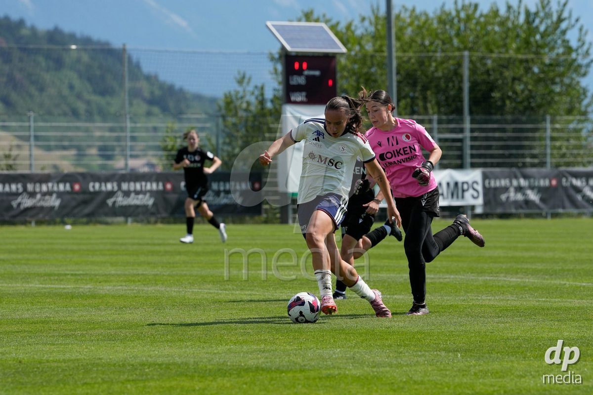 Crans-Montana, Switzerland - July 25: Magdalena Izabela Sobal (11 SFCCF) during the AXA Women's Super League match between Servette FC Chenois Feminin and FC Sion Feminin at Stade du Christ-Roi on July 25, 2026 in Crans-Montana, Switzerland.