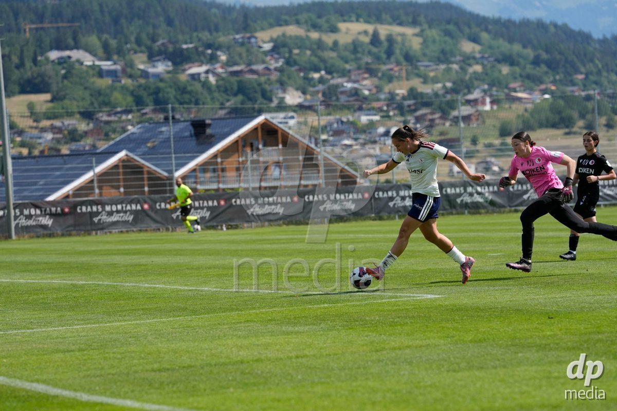 Crans-Montana, Switzerland - July 25: Magdalena Izabela Sobal (11 SFCCF) during the AXA Women's Super League match between Servette FC Chenois Feminin and FC Sion Feminin at Stade du Christ-Roi on July 25, 2026 in Crans-Montana, Switzerland.