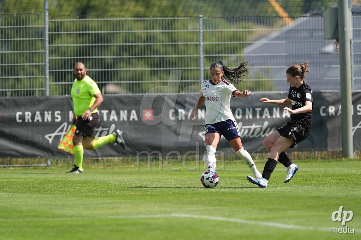 Crans-Montana, Switzerland - July 25: Terchoun Meriame (25 SFCCF) during the AXA Women's Super League match between Servette FC Chenois Feminin and FC Sion Feminin at Stade du Christ-Roi on July 25, 2026 in Crans-Montana, Switzerland.