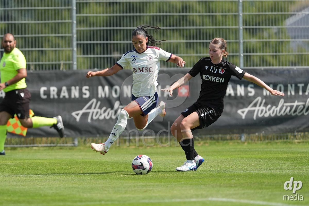 Crans-Montana, Switzerland - July 25: Terchoun Meriame (25 SFCCF) during the AXA Women's Super League match between Servette FC Chenois Feminin and FC Sion Feminin at Stade du Christ-Roi on July 25, 2026 in Crans-Montana, Switzerland.