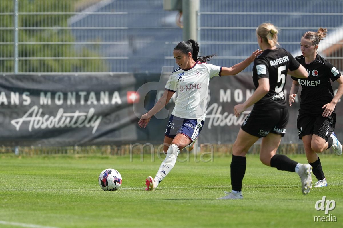 Crans-Montana, Switzerland - July 25: Terchoun Meriame (25 SFCCF) during the AXA Women's Super League match between Servette FC Chenois Feminin and FC Sion Feminin at Stade du Christ-Roi on July 25, 2026 in Crans-Montana, Switzerland.