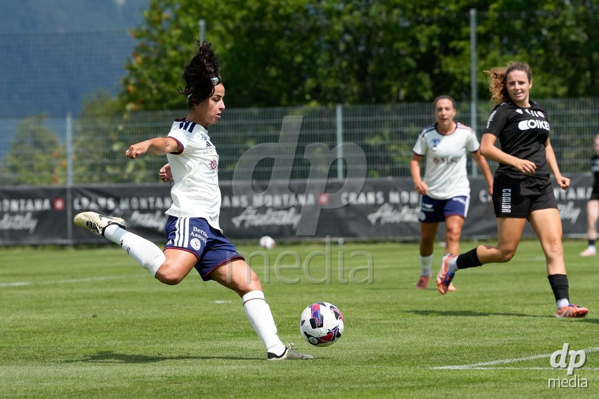 Crans-Montana, Switzerland - July 25: Hernandez Diaz Paola (6 SFCCF) during the AXA Women's Super League match between Servette FC Chenois Feminin and FC Sion Feminin at Stade du Christ-Roi on July 25, 2026 in Crans-Montana, Switzerland.