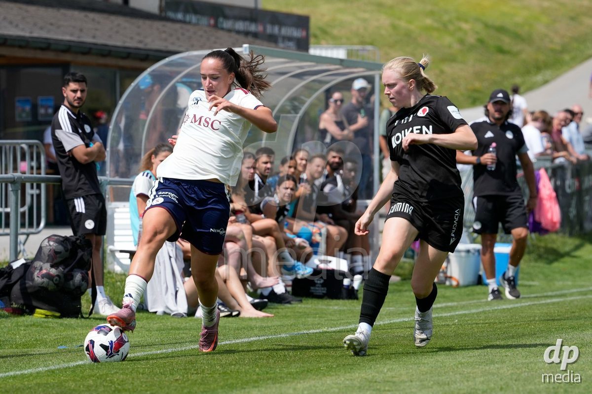 Crans-Montana, Switzerland - July 25: Magdalena Izabela Sobal (11 SFCCF) during the AXA Women's Super League match between Servette FC Chenois Feminin and FC Sion Feminin at Stade du Christ-Roi on July 25, 2026 in Crans-Montana, Switzerland.