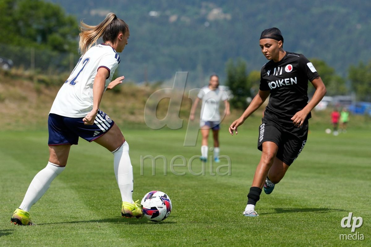 Crans-Montana, Switzerland - July 25: Chaney Amanda (22 SFCCF) during the AXA Women's Super League match between Servette FC Chenois Feminin and FC Sion Feminin at Stade du Christ-Roi on July 25, 2026 in Crans-Montana, Switzerland.