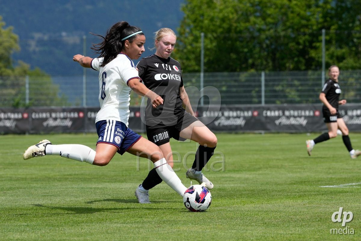 Crans-Montana, Switzerland - July 25: Hernandez Diaz Paola (6 SFCCF) during the AXA Women's Super League match between Servette FC Chenois Feminin and FC Sion Feminin at Stade du Christ-Roi on July 25, 2026 in Crans-Montana, Switzerland.