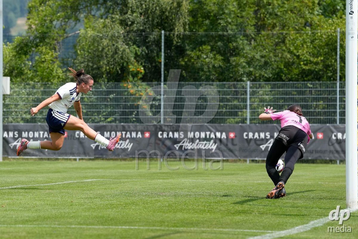 Crans-Montana, Switzerland - July 25: Magdalena Izabela Sobal (11 SFCCF) during the AXA Women's Super League match between Servette FC Chenois Feminin and FC Sion Feminin at Stade du Christ-Roi on July 25, 2026 in Crans-Montana, Switzerland.