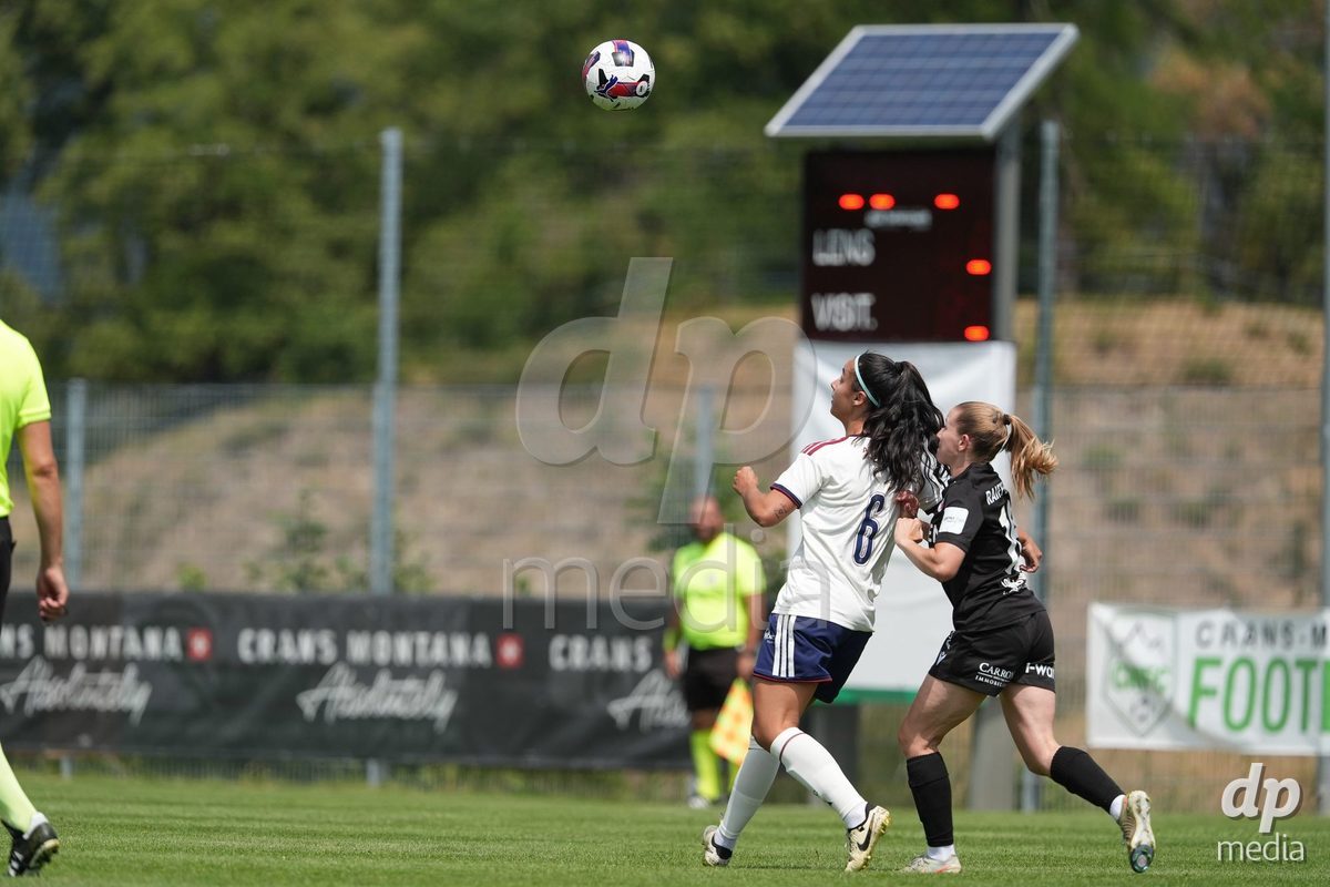 Crans-Montana, Switzerland - July 25: Hernandez Diaz Paola (6 SFCCF) during the AXA Women's Super League match between Servette FC Chenois Feminin and FC Sion Feminin at Stade du Christ-Roi on July 25, 2026 in Crans-Montana, Switzerland.