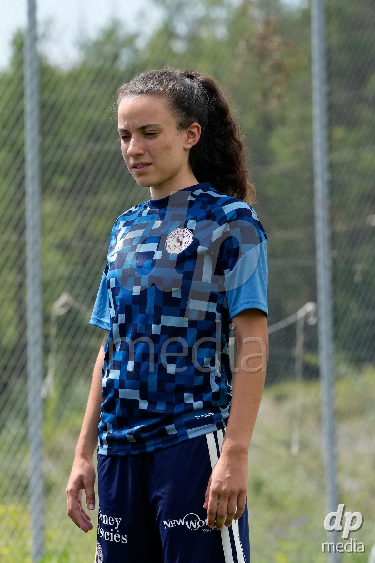 Crans-Montana, Switzerland - July 25: Camila Mingard (37 SFCCF) during the AXA Women's Super League match between Servette FC Chenois Feminin and FC Sion Feminin at Stade du Christ-Roi on July 25, 2026 in Crans-Montana, Switzerland.