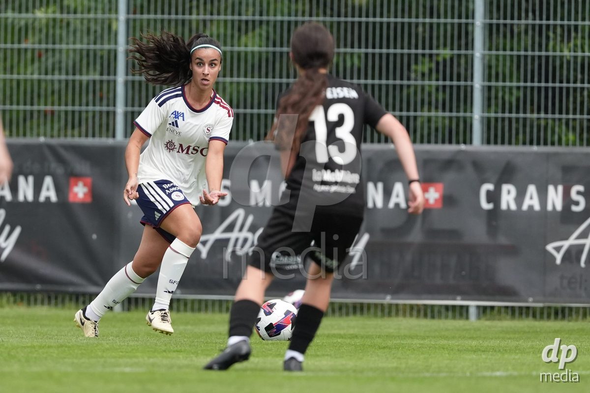 Crans-Montana, Switzerland - July 25: Hernandez Diaz Paola (6 SFCCF) during the AXA Women's Super League match between Servette FC Chenois Feminin and FC Sion Feminin at Stade du Christ-Roi on July 25, 2026 in Crans-Montana, Switzerland.