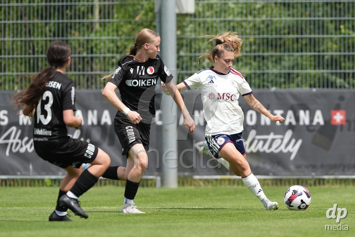 Crans-Montana, Switzerland - July 25: Ascension Martinez Salinas (8 SFCCF) during the AXA Women's Super League match between Servette FC Chenois Feminin and FC Sion Feminin at Stade du Christ-Roi on July 25, 2026 in Crans-Montana, Switzerland.