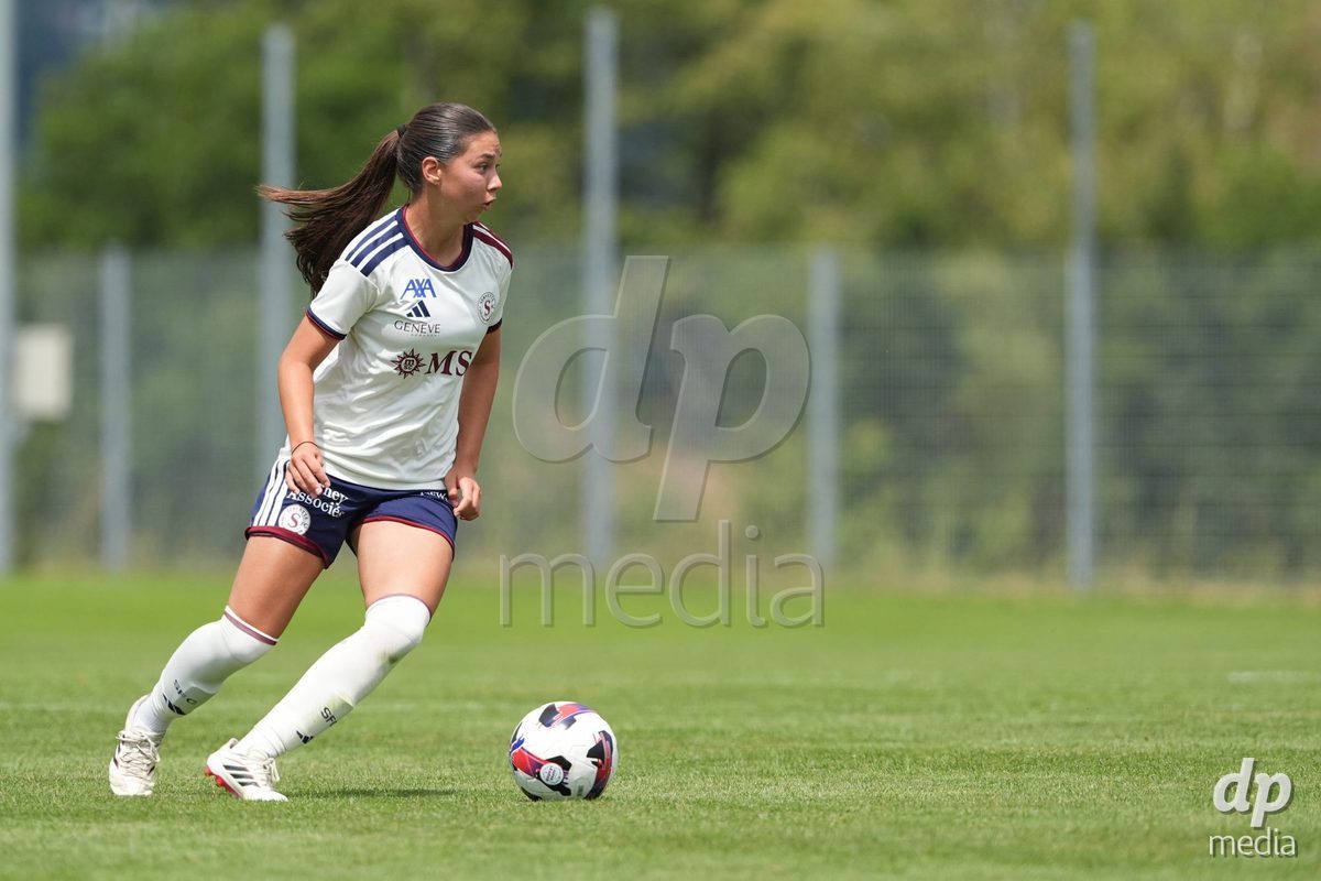 Crans-Montana, Switzerland - July 25: Lea Magali Sergeant-huet (16 SFCCF) during the AXA Women's Super League match between Servette FC Chenois Feminin and FC Sion Feminin at Stade du Christ-Roi on July 25, 2026 in Crans-Montana, Switzerland.