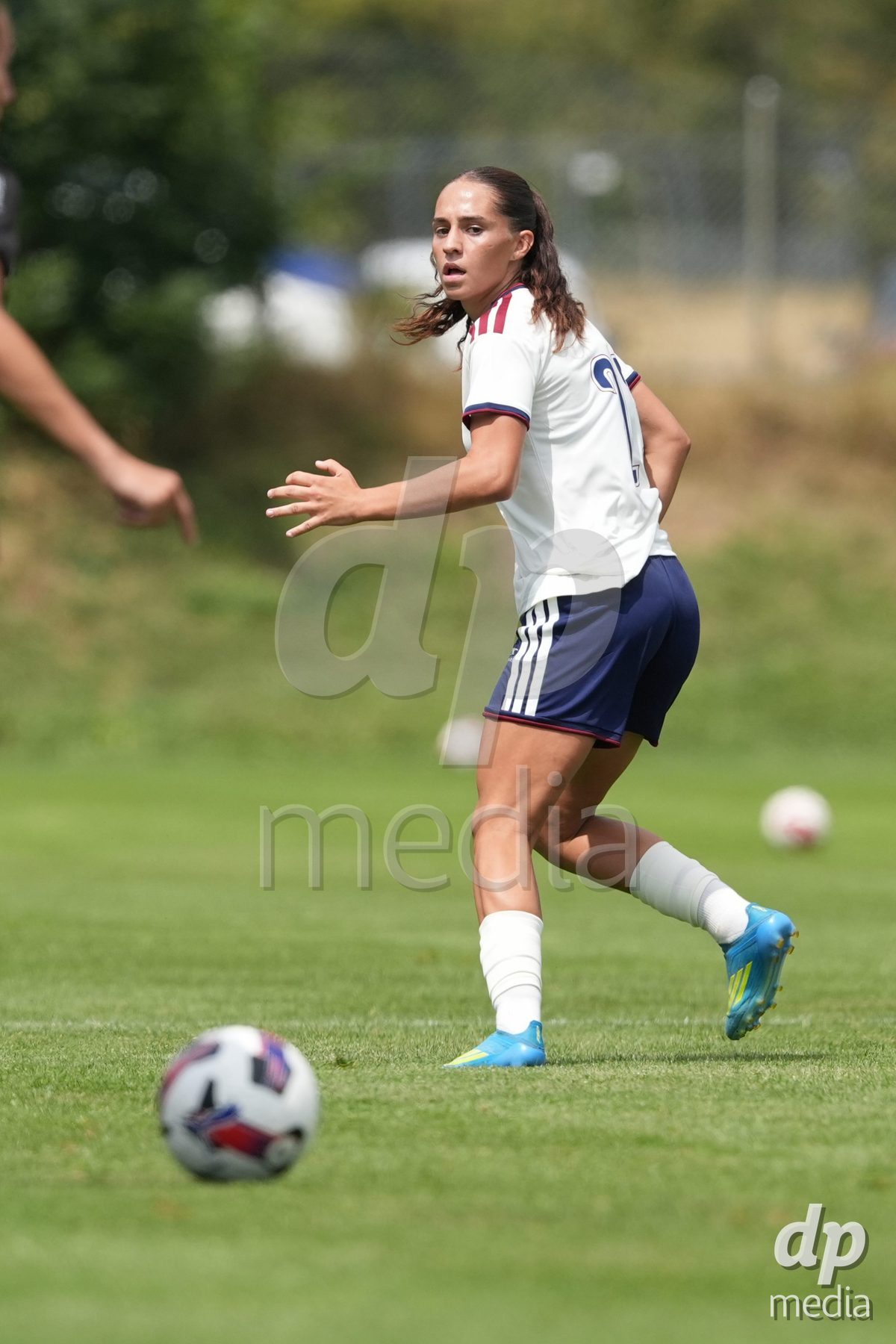Crans-Montana, Switzerland - July 25: Amina Muratovic (23 SFCCF) during the AXA Women's Super League match between Servette FC Chenois Feminin and FC Sion Feminin at Stade du Christ-Roi on July 25, 2026 in Crans-Montana, Switzerland.