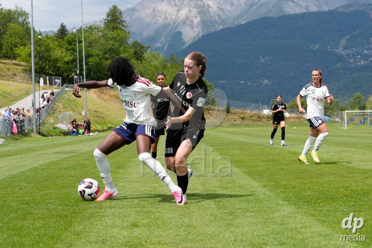 Crans-Montana, Switzerland - July 25: Garance Nein (17 SFCCF) during the AXA Women's Super League match between Servette FC Chenois Feminin and FC Sion Feminin at Stade du Christ-Roi on July 25, 2026 in Crans-Montana, Switzerland.