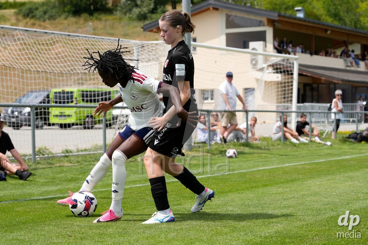 Crans-Montana, Switzerland - July 25: Garance Nein (17 SFCCF) during the AXA Women's Super League match between Servette FC Chenois Feminin and FC Sion Feminin at Stade du Christ-Roi on July 25, 2026 in Crans-Montana, Switzerland.