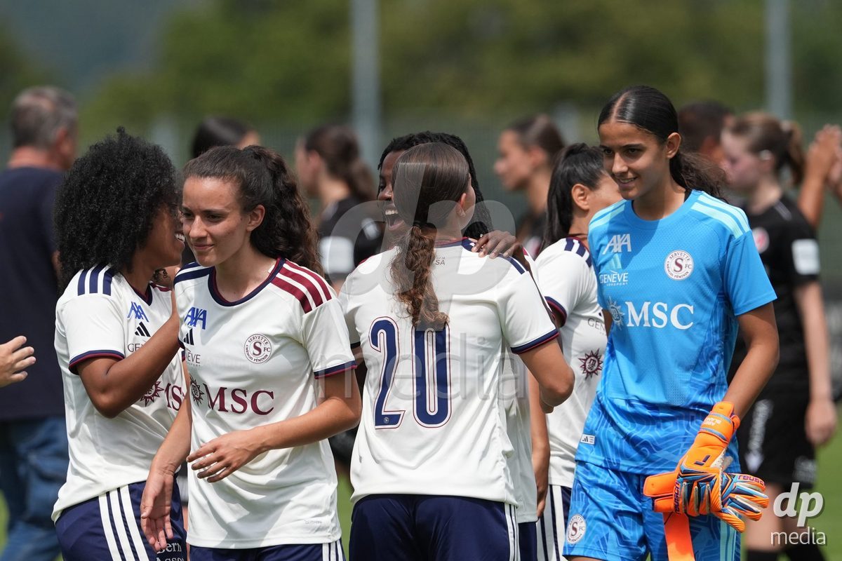Crans-Montana, Switzerland - July 25: The Player after the AXA Women's Super League match between Servette FC Chenois Feminin and FC Sion Feminin at Stade du Christ-Roi on July 25, 2026 in Crans-Montana, Switzerland.