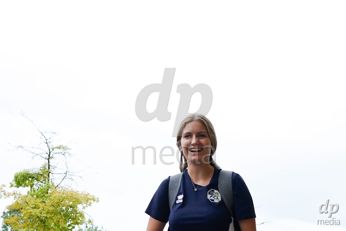 Luzern, Switzerland - August 28: Players of FC Luzern arrive prior to the AXA Women's Super League match between FC Luzern and FC St. Gallen 1879 at thermoplan arena on August 28, 2026 in Luzern, Switzerland.