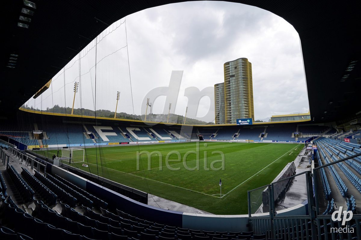 Luzern, Switzerland - August 28: General view inside the stadium prior to the AXA Women's Super League match between FC Luzern and FC St. Gallen 1879 at thermoplan arena on August 28, 2026 in Luzern, Switzerland.