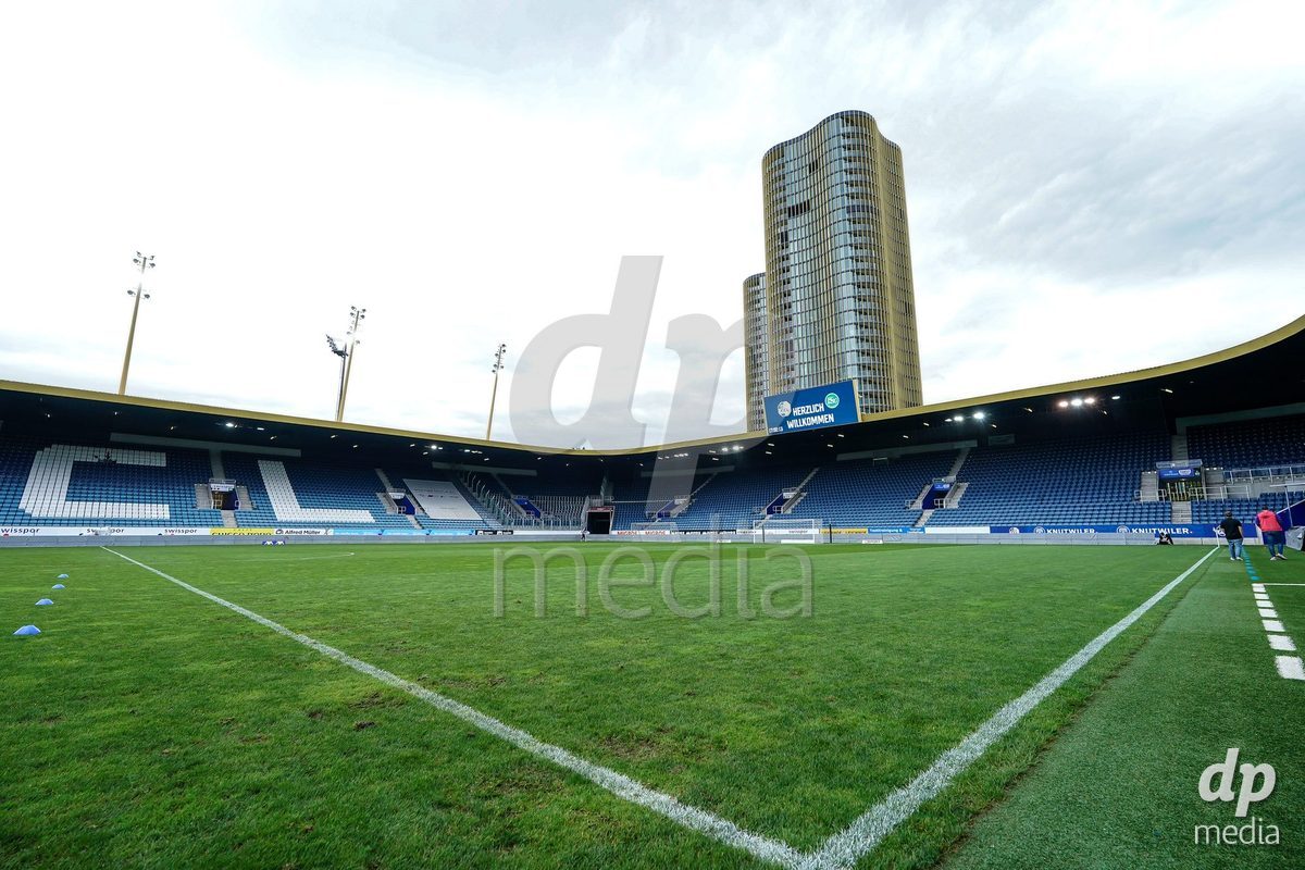 Luzern, Switzerland - August 28: General view inside the stadium prior to the AXA Women's Super League match between FC Luzern and FC St. Gallen 1879 at thermoplan arena on August 28, 2026 in Luzern, Switzerland.
