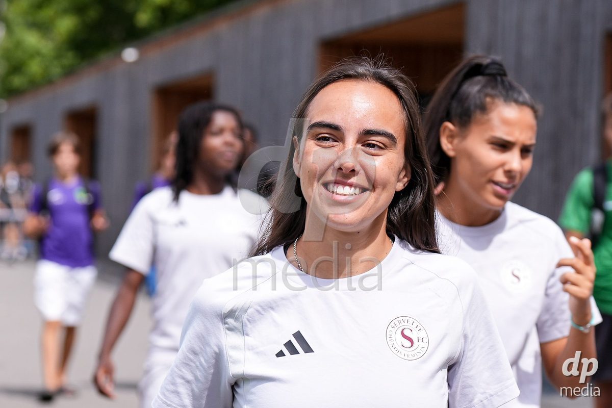 Geneva, Switzerland - August 29: Joana Gaspar Da Silva Marchao of Servette FC Chenois Feminin during the AXA Women's Super League match between Servette FC Chenois Feminin and FC Basel 1893 at Stade de Trois-Chene on August 29, 2026 in Geneva, Switzerland.