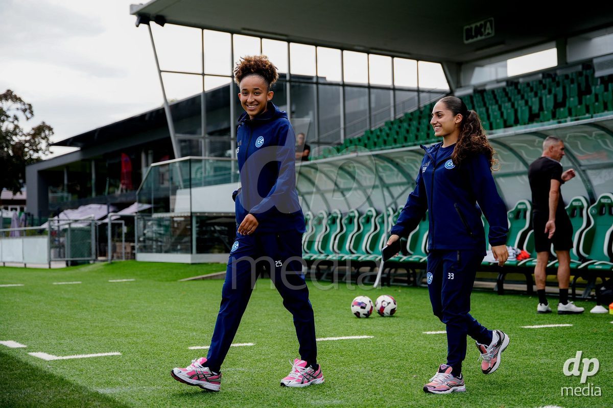 Yverdon-les-Bains, Switzerland - August 29: Players of GC Frauenfussball arrival prior to the AXA Women's Super League match between FC Yverdon Women and GC Frauenfussball at Stade Municipal on August 29, 2026 in Yverdon-les-Bains, Switzerland.