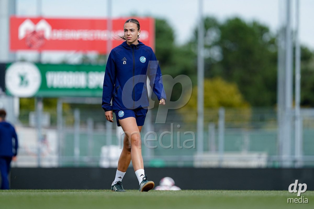Yverdon-les-Bains, Switzerland - August 29: Players of GC Frauenfussball arrival prior to the AXA Women's Super League match between FC Yverdon Women and GC Frauenfussball at Stade Municipal on August 29, 2026 in Yverdon-les-Bains, Switzerland.