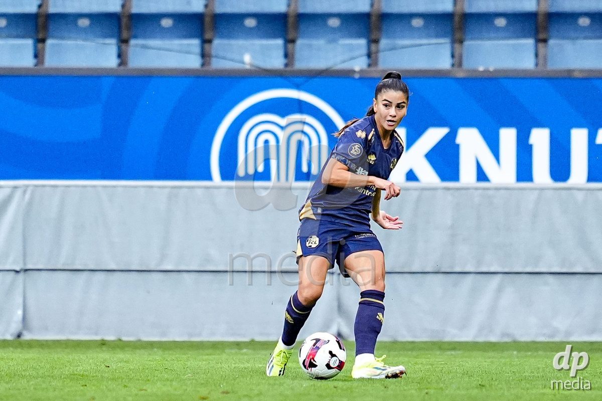 Luzern, Switzerland - August 28: Michele Schnider of FC Luzern passes the ball during the AXA Women's Super League match between FC Luzern and FC St. Gallen 1879 at thermoplan arena on August 28, 2026 in Luzern, Switzerland.