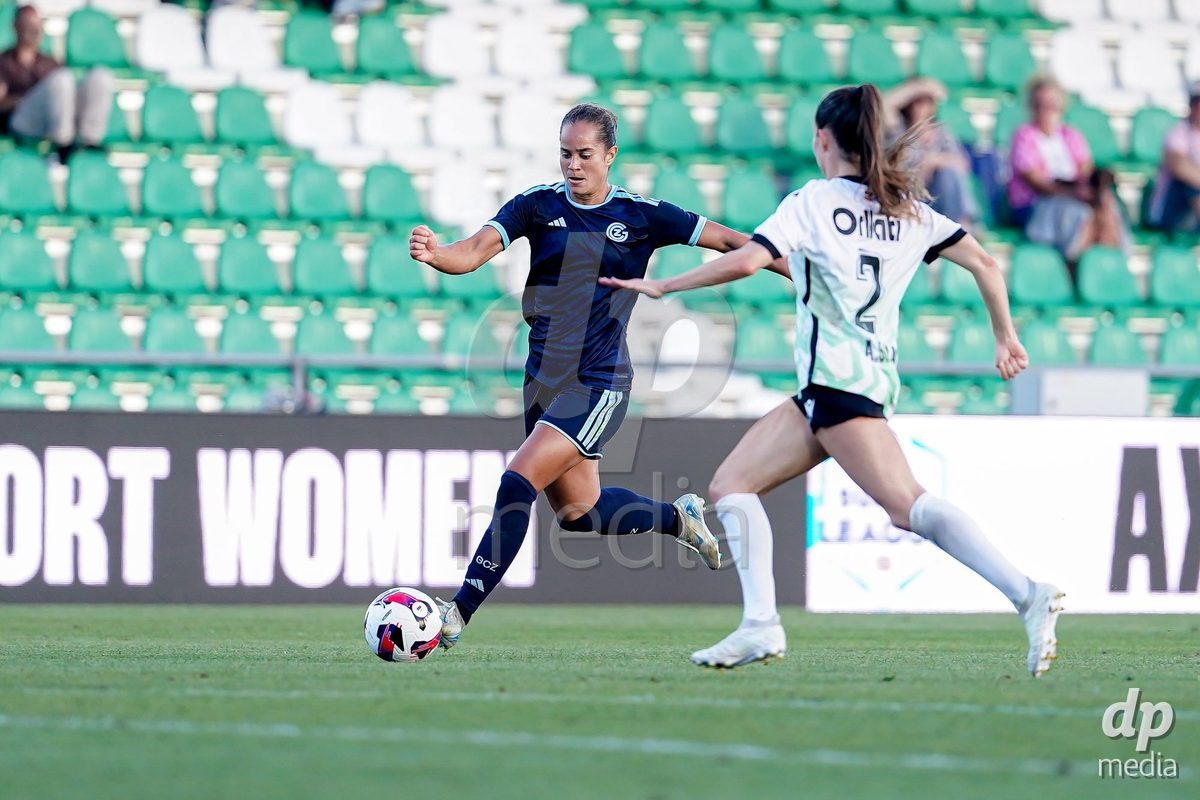 Yverdon-les-Bains, Switzerland - August 29: Kayla Mckenna of GC Frauenfussball in action during the AXA Women's Super League match between FC Yverdon Women and GC Frauenfussball at Stade Municipal on August 29, 2026 in Yverdon-les-Bains, Switzerland.