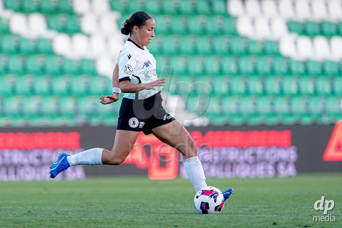 Yverdon-les-Bains, Switzerland - August 29: Elise Marie Boccali of Yverdon Sport Women in action during the AXA Women's Super League match between FC Yverdon Women and GC Frauenfussball at Stade Municipal on August 29, 2026 in Yverdon-les-Bains, Switzerland.