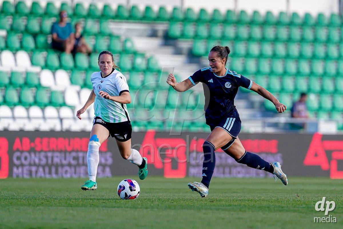 Yverdon-les-Bains, Switzerland - August 29: Kayla Mckenna of GC Frauenfussball in action during the AXA Women's Super League match between FC Yverdon Women and GC Frauenfussball at Stade Municipal on August 29, 2026 in Yverdon-les-Bains, Switzerland.