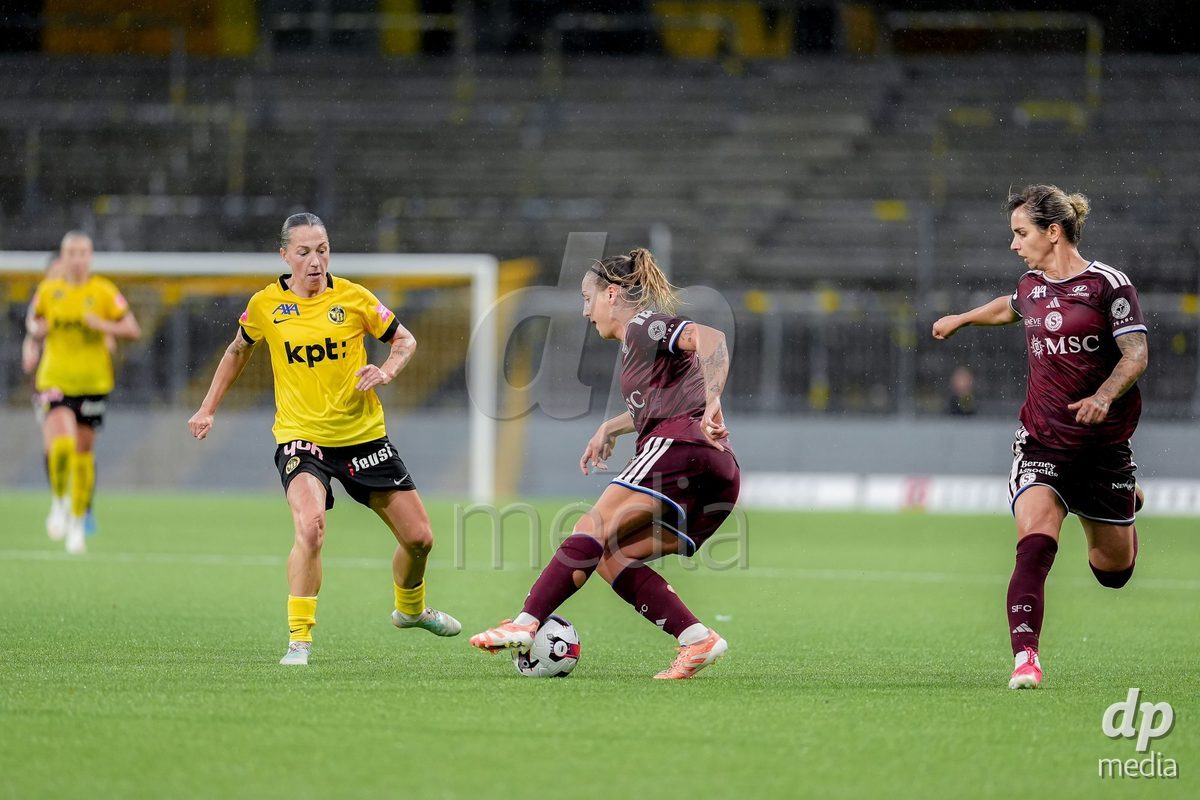 Switzerland: AXA Womens Super League 2026/27, BSC YB Frauen vs Servette FC Chenois Feminin - Wankdorf Stadium, Bern: Gloria Marinelli (9 Servette FC Chenois Feminin) in action.