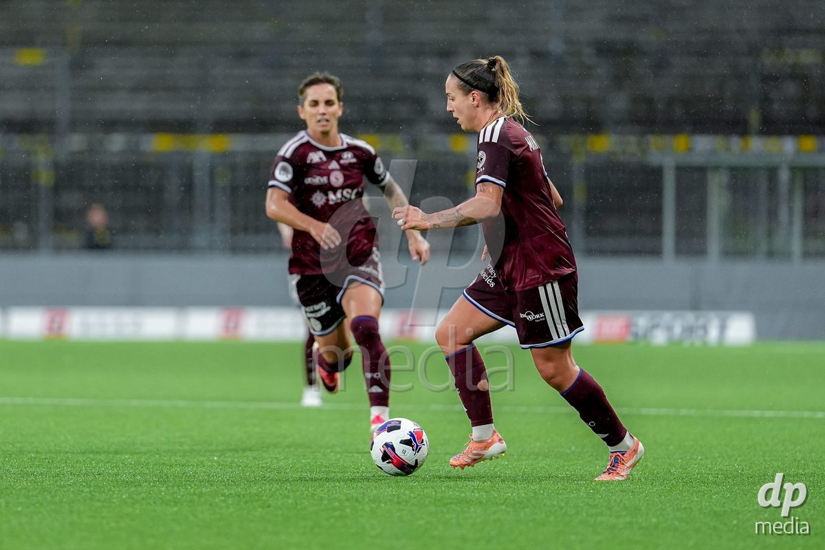 Switzerland: AXA Womens Super League 2026/27, BSC YB Frauen vs Servette FC Chenois Feminin - Wankdorf Stadium, Bern: Gloria Marinelli (9 Servette FC Chenois Feminin) in action.