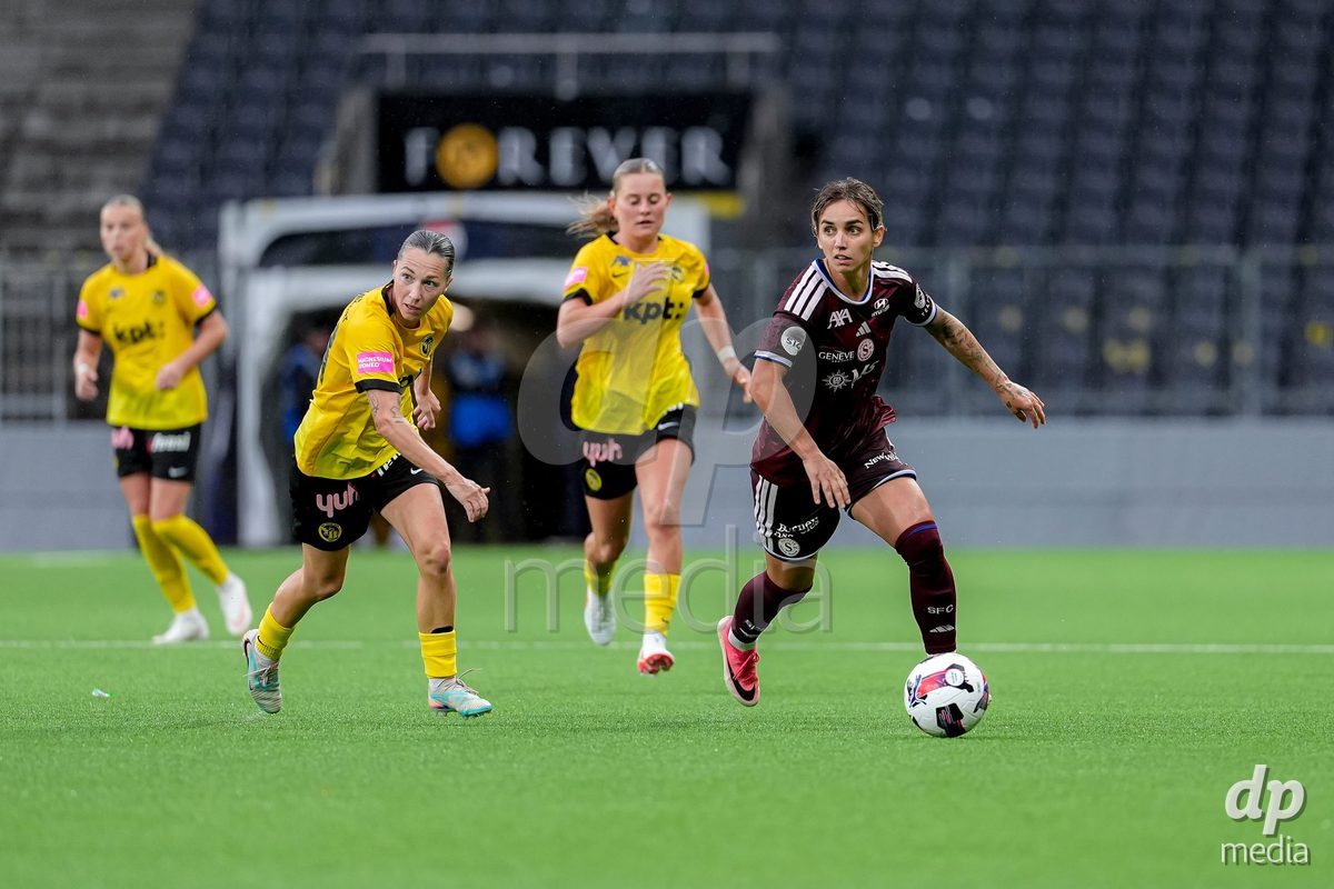 Switzerland: AXA Womens Super League 2026/27, BSC YB Frauen vs Servette FC Chenois Feminin - Wankdorf Stadium, Bern: Natasa Andonova (NataÅ¡a Andonova) (7 Servette FC Chenois Feminin), right, in action.