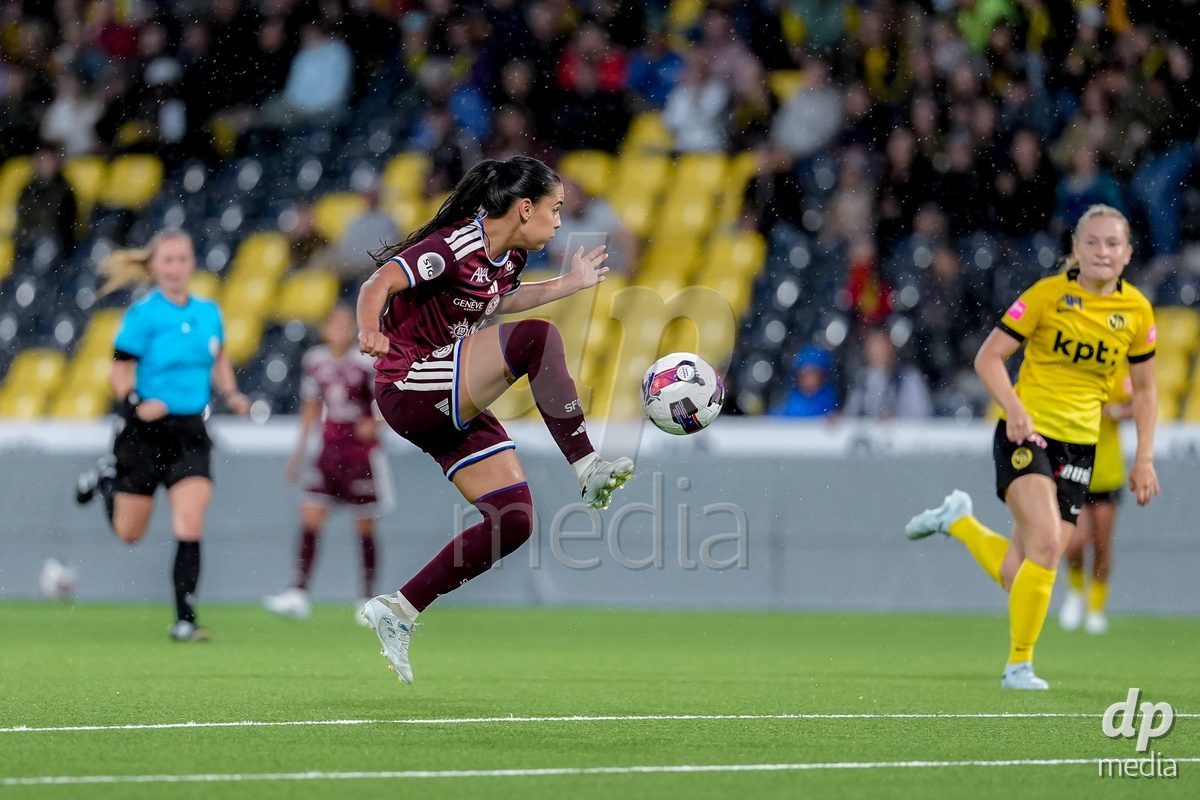Switzerland: AXA Womens Super League 2026/27, BSC YB Frauen vs Servette FC Chenois Feminin - Wankdorf Stadium, Bern: Meriame Terchoun (25 Servette FC Chenois Feminin) in action.