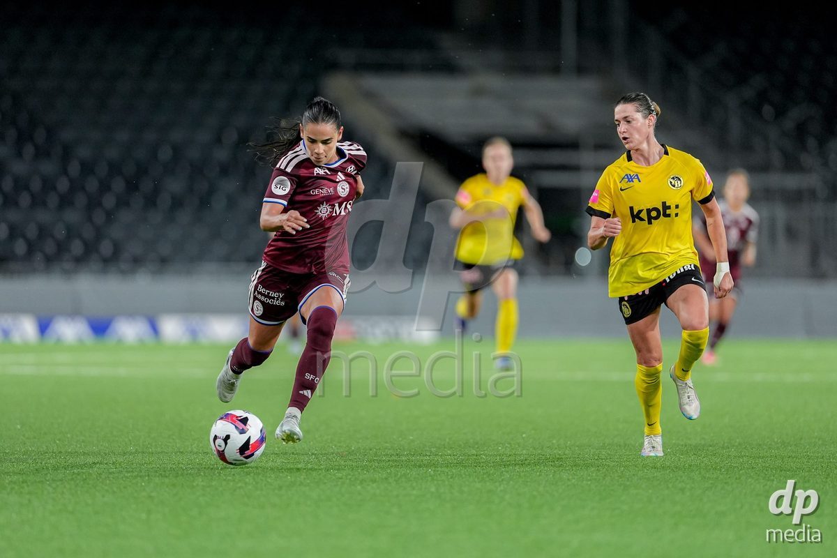 Switzerland: AXA Womens Super League 2026/27, BSC YB Frauen vs Servette FC Chenois Feminin - Wankdorf Stadium, Bern: Meriame Terchoun (25 Servette FC Chenois Feminin) in action.