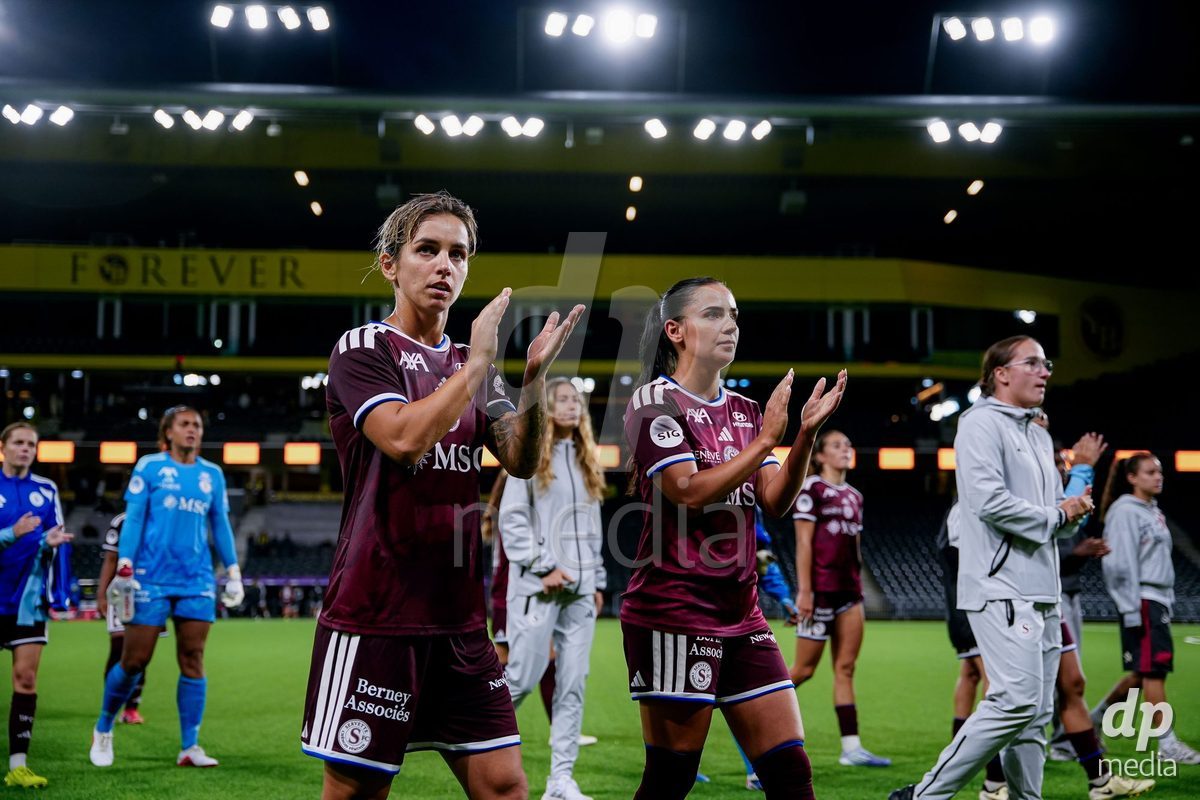 Switzerland: AXA Womens Super League 2026/27, BSC YB Frauen vs Servette FC Chenois Feminin - Wankdorf Stadium, Bern: Servette FC Chenois Feminin after the match