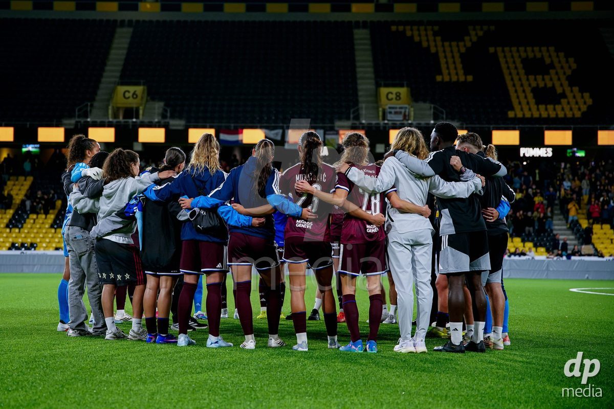 Switzerland: AXA Womens Super League 2026/27, BSC YB Frauen vs Servette FC Chenois Feminin - Wankdorf Stadium, Bern: Servette FC Chenois Feminin after the match