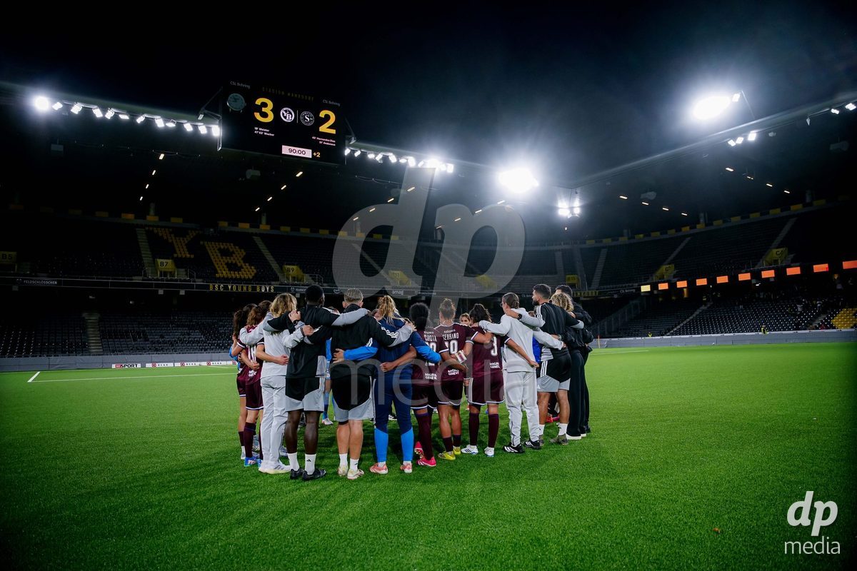 Switzerland: AXA Womens Super League 2026/27, BSC YB Frauen vs Servette FC Chenois Feminin - Wankdorf Stadium, Bern: Servette FC Chenois Feminin after the match