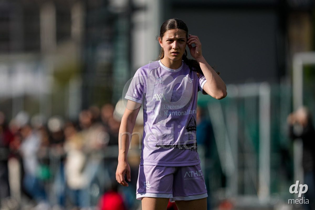Schweiz: AXA Women's Super League 2025/26, FC Sion Feminin vs FC Luzern - Terrain Synthetique Ancien Stand, Sion: Ramona Schallberger (36 FCL)