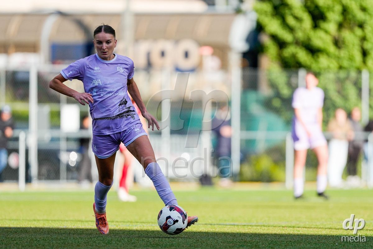 Schweiz: AXA Women's Super League 2025/26, FC Sion Feminin vs FC Luzern - Terrain Synthetique Ancien Stand, Sion: Gentiana Fetaj (9 FCL)